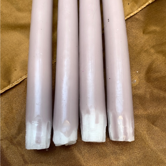 Set of 4 18” Anthropologie light purple taper candles - Picture 2 of 3